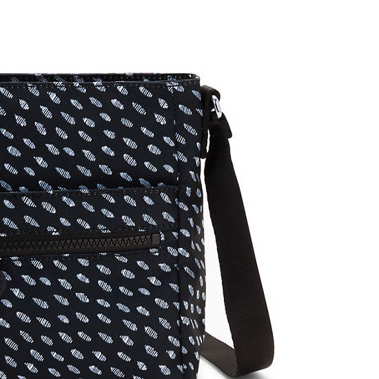 Kipling New Angie Printed Crossbody Väska Svarta | SE 2014SG